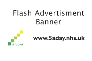 NHS 5 A Day Flash Banner Advertisement